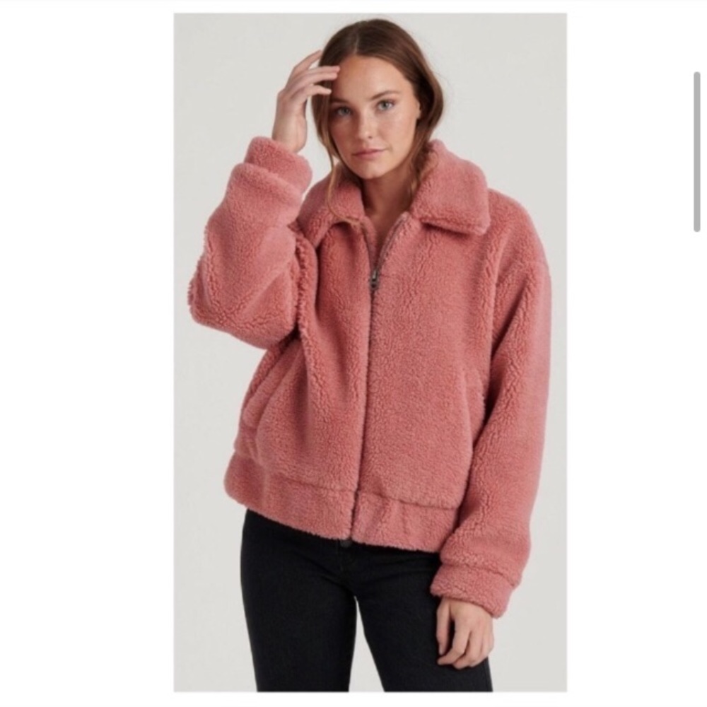 Lucky Brand Faux Sherpa Teddy Jacket